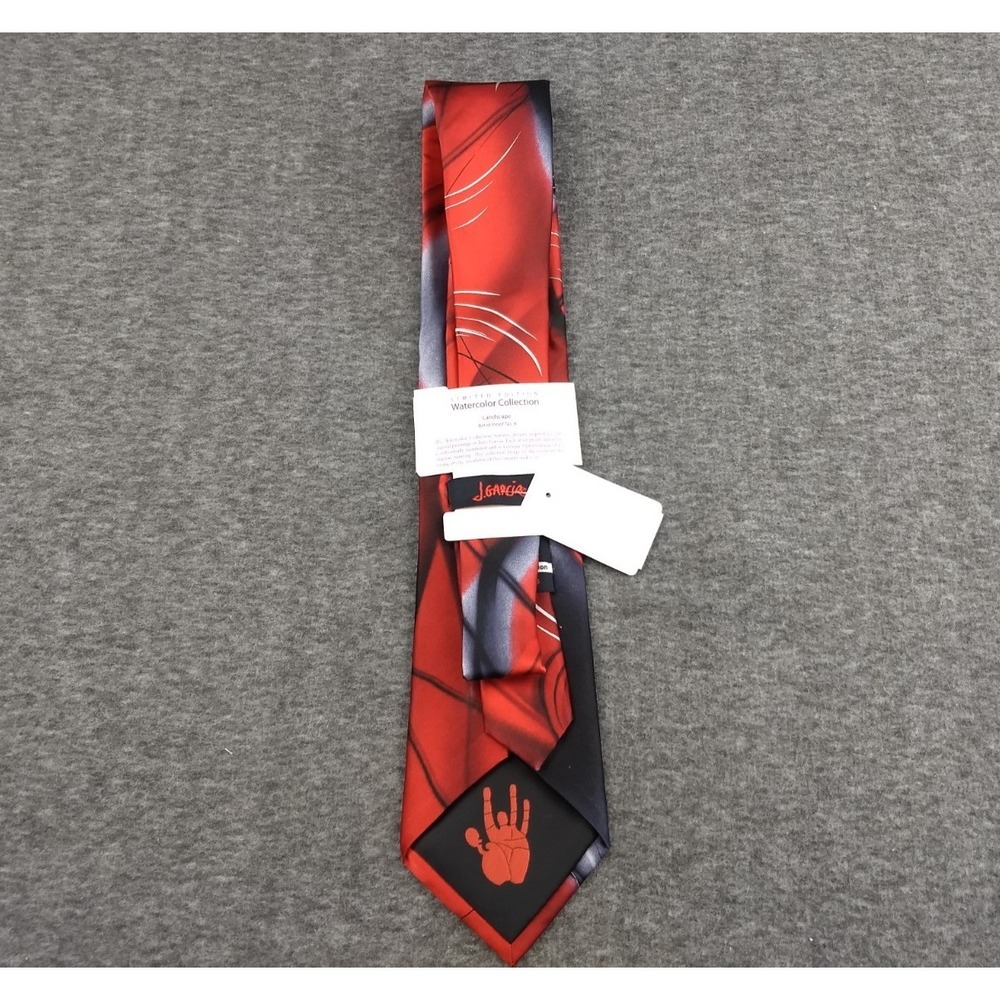 J Garcia 100% Silk Tie Watercolor Collection Limited Edition Landscape AP#8 NWT
